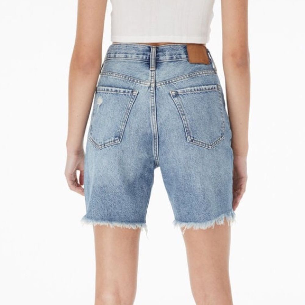 Aeropostale Denim Skater Shorts Distressed Vintage 90s Slouchy High Rise - Picture 2 of 12